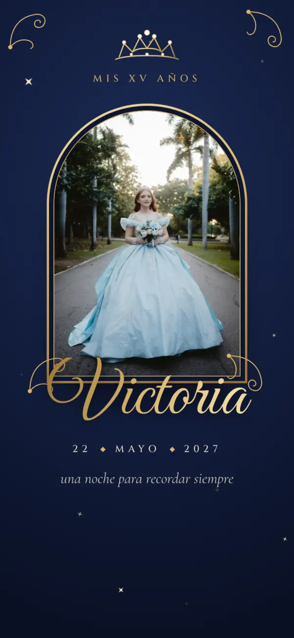 El diseño Corona de gala: con su foto