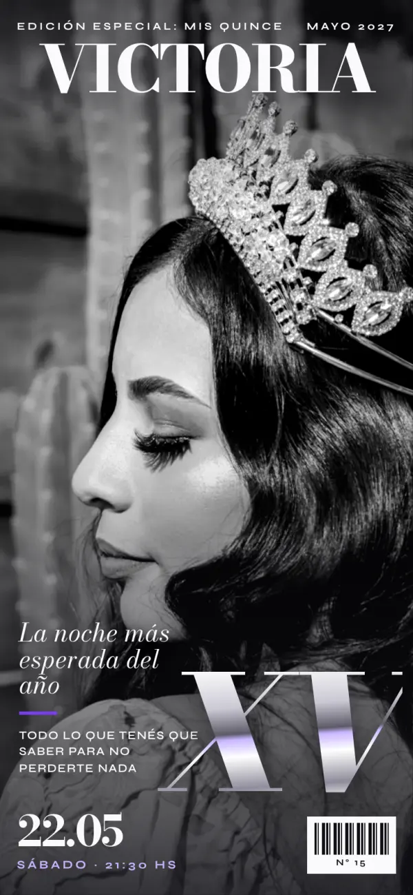 Diseño Tapa glam, con foto