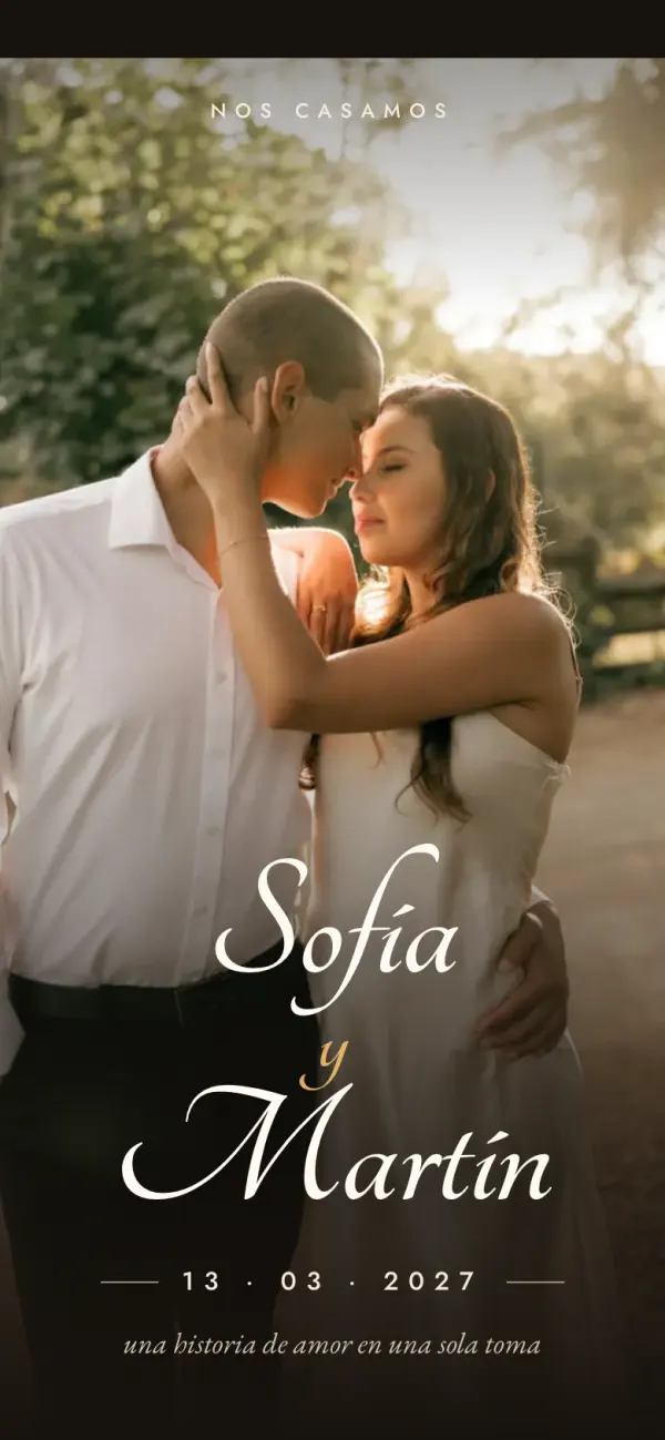 Diseño Hora dorada, con foto