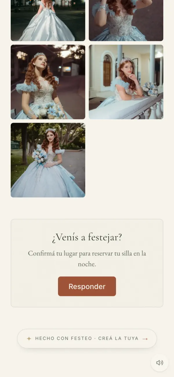 El álbum de fotos de la invitación de muestra